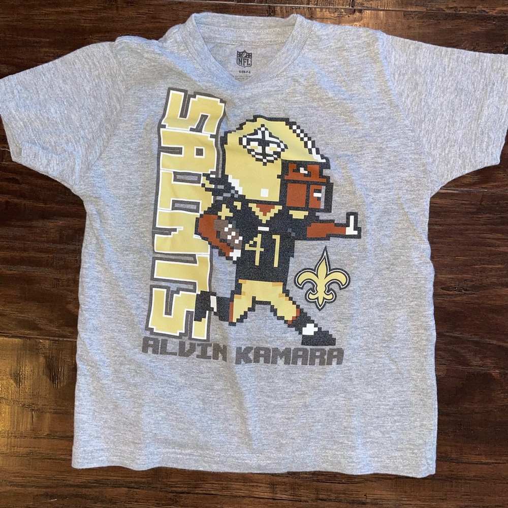 Gray New Orleans Saints Kids T-Shirt